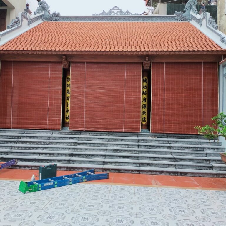 Mành trúc nhà gỗ 3 gian