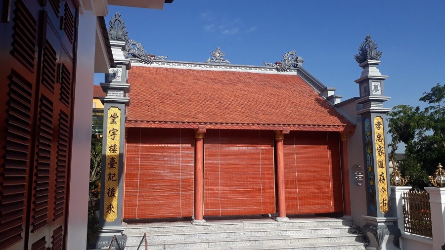Mành trúc ngoài trời nhà thờ