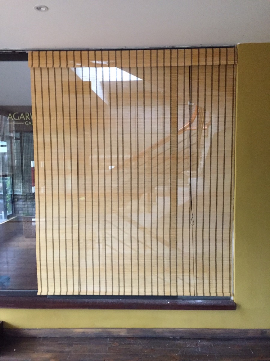 Mành tăm trúc nội thất treo cửa kính