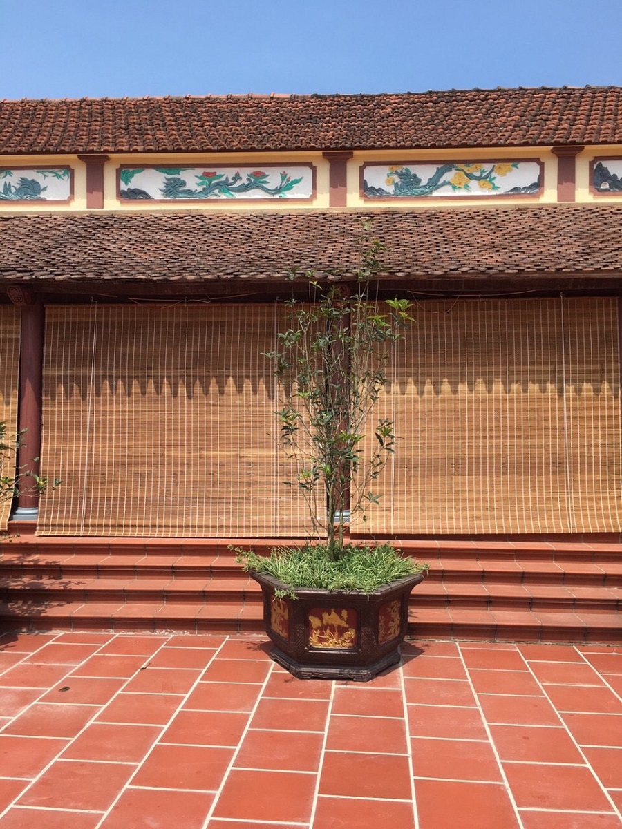 Chi tiết mành tre che nắng ban công nhìn gần