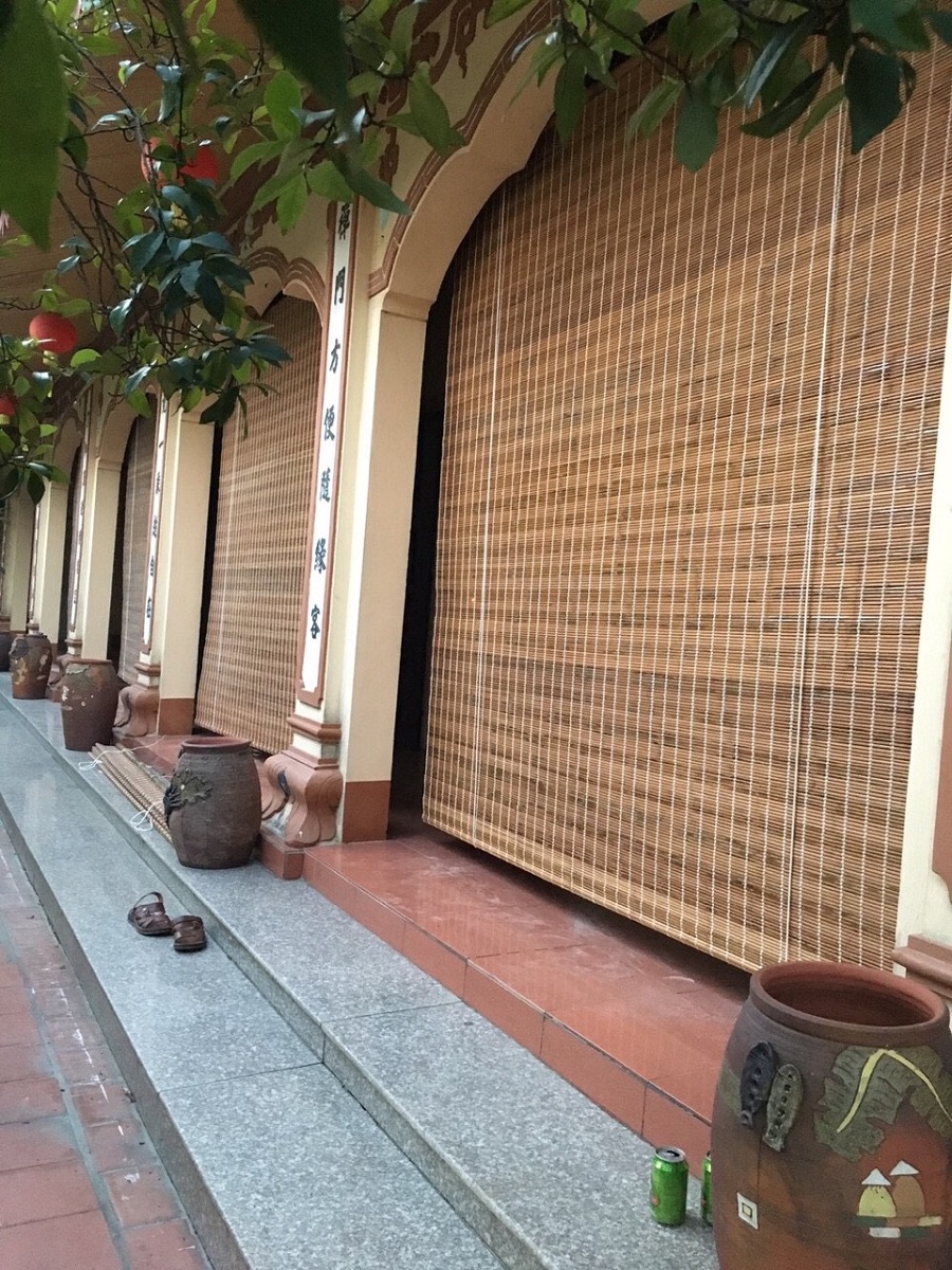 Chi tiết mành trúc than hoá nan nhỏ