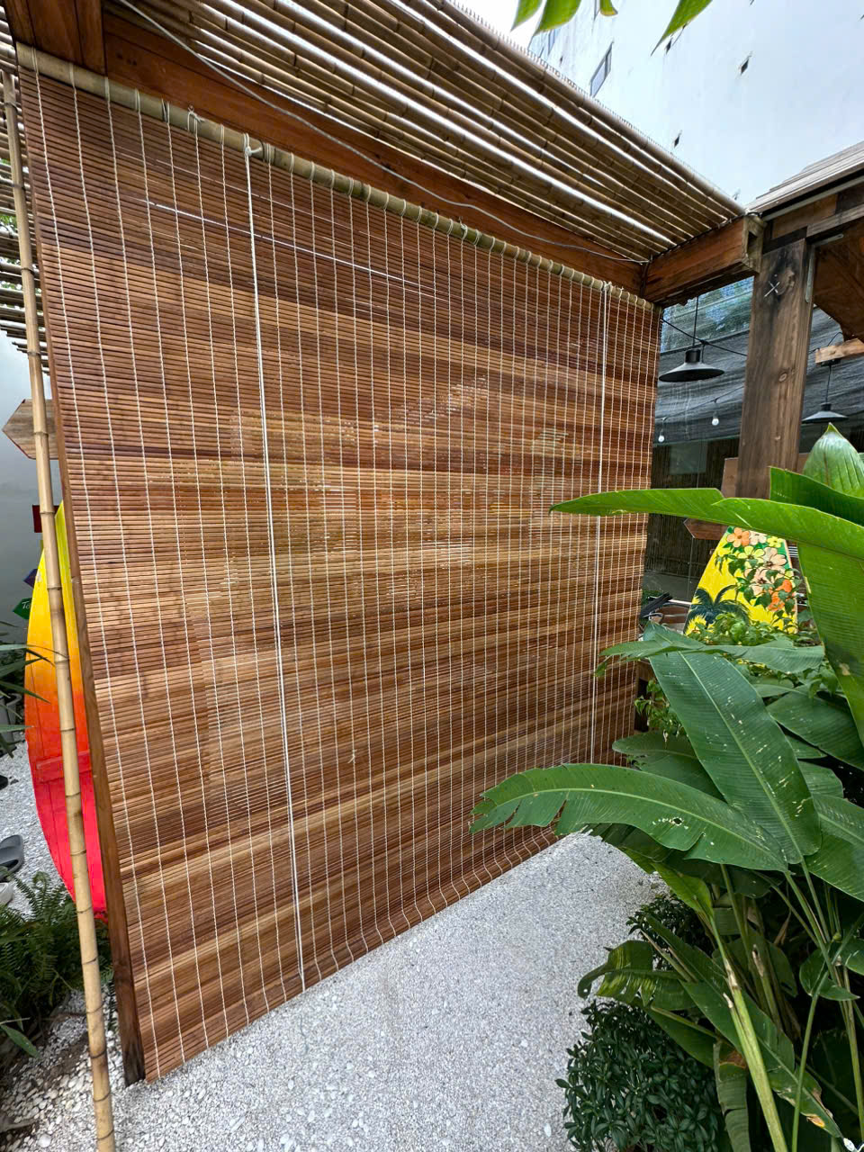 Mành tre trúc tại Thanh Xuân cho hiên nhà phố nhìn gần