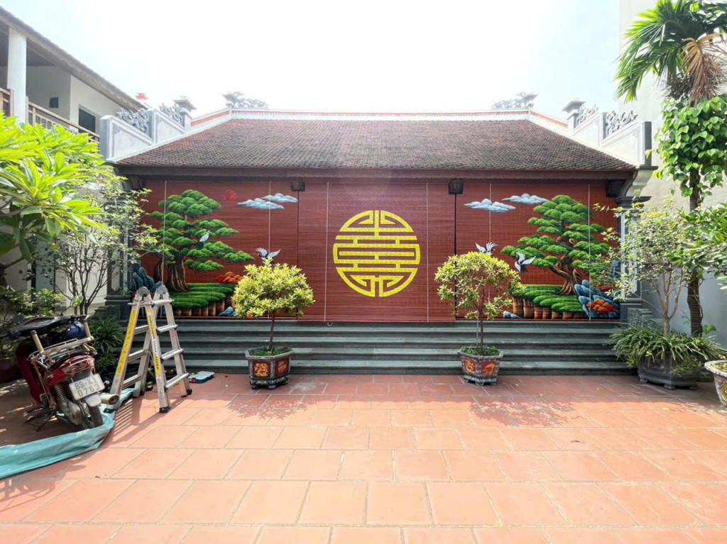 Mành Trúc Vẽ Tranh – Hưng Gia Đại Phát