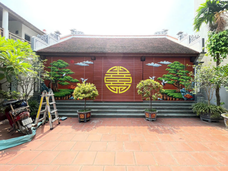 Mành Trúc Vẽ Tranh – Hưng Gia Đại Phát