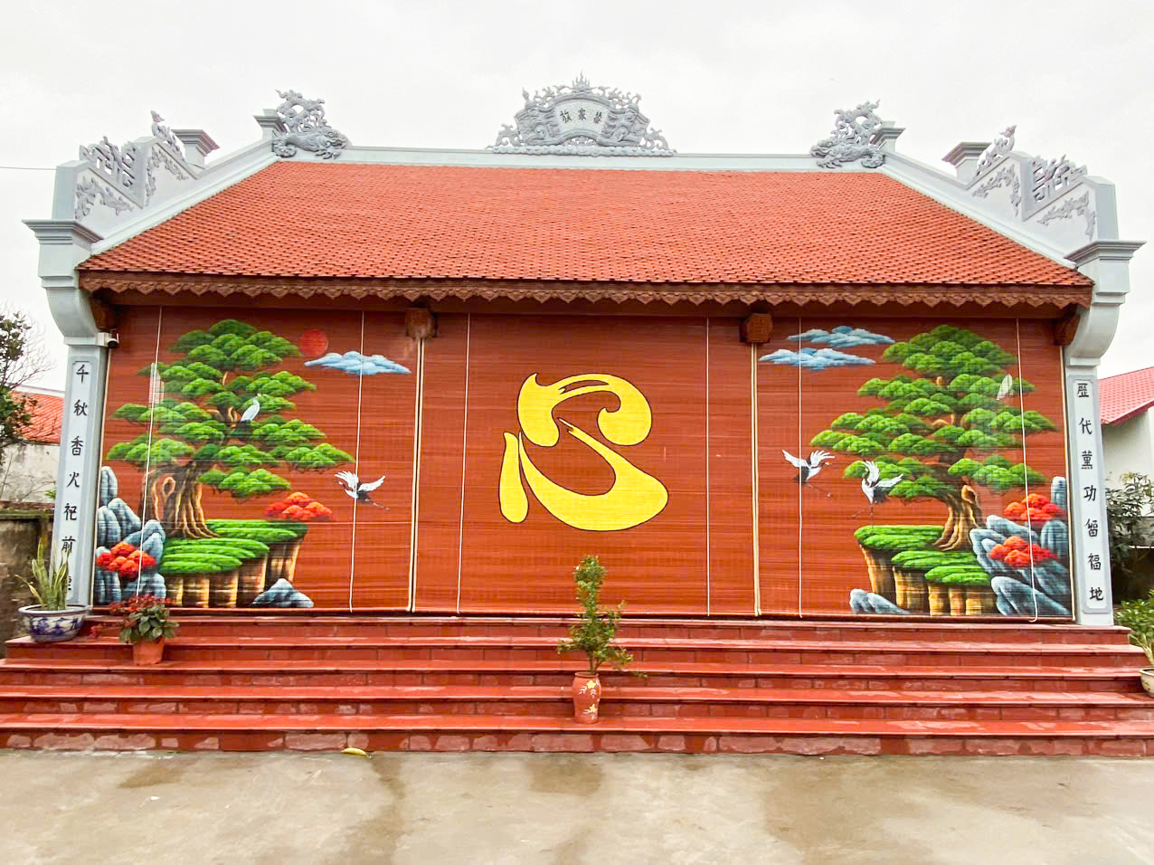Mành tre trúc tại Thanh Xuân nhìn tổng thể