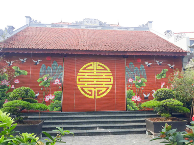 Mành Trúc Vẽ Tranh – Bảo Phúc Cát Địa