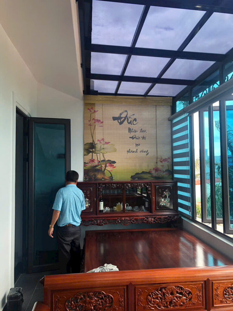 Mành Tăm Trúc In Tranh